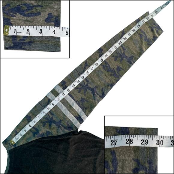 LAT Ladies Gameday Mashup Raglan Long Sleeve Tee Shirt Smoke Camo Size Large - Picture 8 of 10